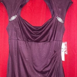 Plum RM Richards Empire Waist Gown